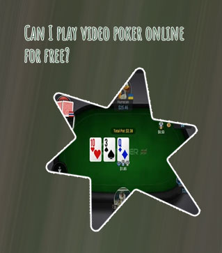 Learn to play video poker free online